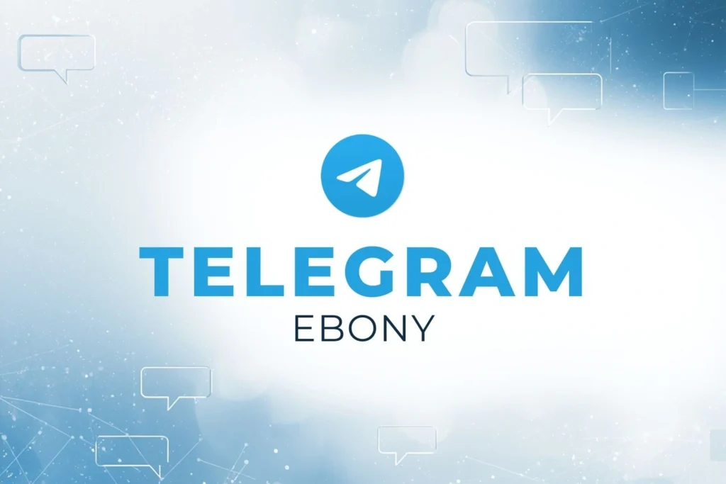 Accès au canal Telegram Ebony