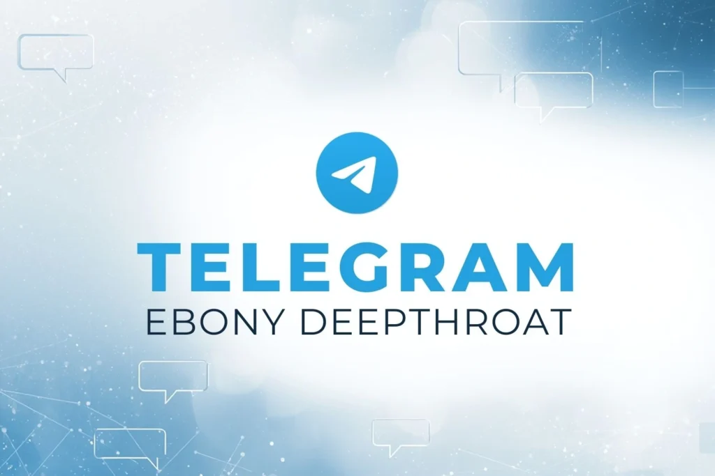 Accès au canal Telegram Ebony Deepthroat